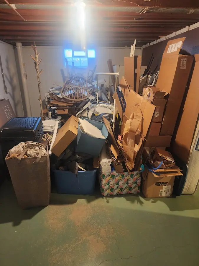 Roll-off dumpster container at job site for Roll Off Dumpster Rental in Atlas